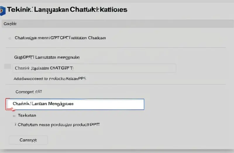 Teknik ChatGPT Lanjutan: Panduan Lengkap 
